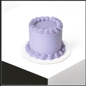 Blueberry Bento Cake with Transparent Box