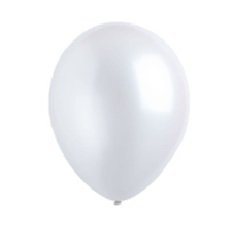 Frosty White Pearlized Latex Balloons